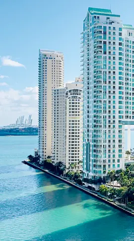 tall high-rise bulidings near the sea